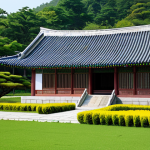 **

"Mankyongdae, North Korea. A modest, traditional Korean house with a serene garden, fully clothed visitors respectfully observing. Historical site, safe for work, appropriate content, perfect anatomy, natural proportions, professional photography, family-friendly."

**