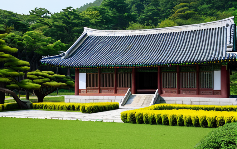 **
"Mankyongdae, North Korea. A modest, traditional Korean house with a serene garden, fully clothed visitors respectfully observing. Historical site, safe for work, appropriate content, perfect anatomy, natural proportions, professional photography, family-friendly."
**